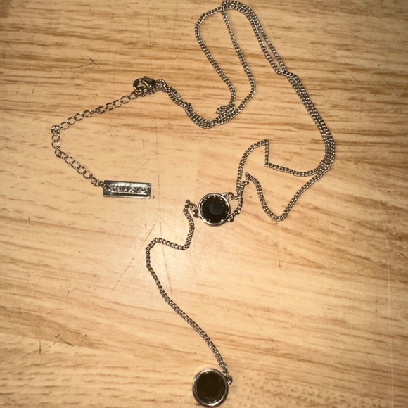 KILLSTAR GOTHIC 2 BLACK ONYX & PENTAGRAM NECKLACE W/ SILVER CHAIN - BRAND NEW! - Picture 3 of 12